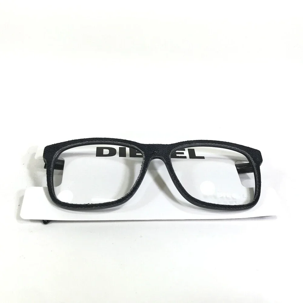 Diesel Eyeglasses Frames DL5161 col.001 Gray Blue Square Denim Front 55-15-145